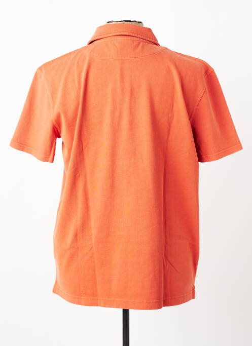 Polo tissage jersey manches courtes orange MOUSQUETON homme