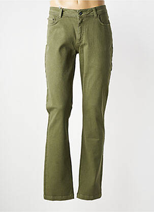 Pantalon droit stretch taille normale vert SAINT JAMES homme