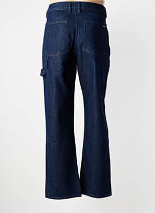 Jeans coupe droite fermeture zippée sous rabat boutonné taille normale bleu SAINT JAMES homme