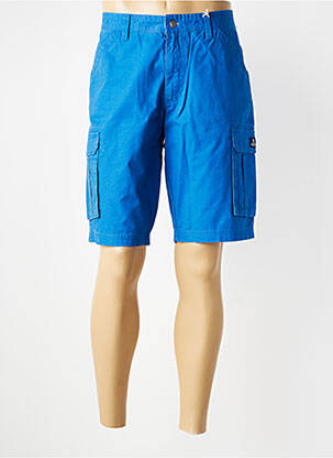 Bermuda coupe droite taille normale bleu MOUSQUETON femme