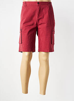 Bermuda stretch taille normale rouge BERMUDES homme