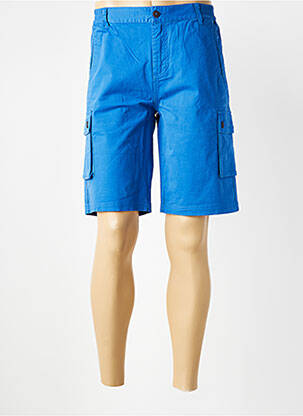 Bermuda stretch taille normale bleu BERMUDES homme