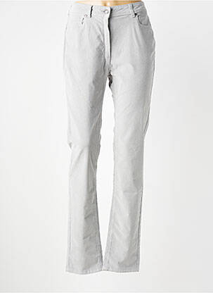 Pantalon droit stretch taille normale gris SAINT JAMES femme