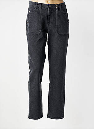 Jeans coupe droite stretch taille normale noir MAT DE MISAINE femme