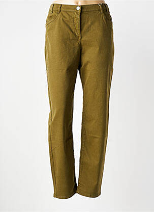 Pantalon droit stretch taille normale vert MAT DE MISAINE femme
