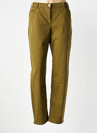 Pantalon droit stretch taille normale vert MAT DE MISAINE femme