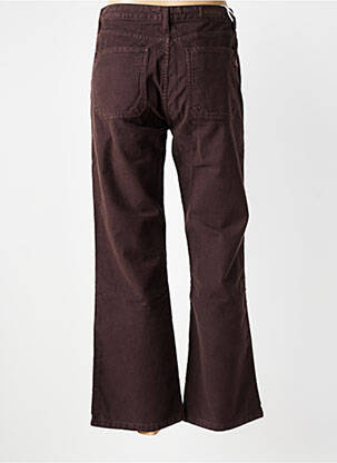 Pantalon droit stretch taille normale marron ISLOW femme