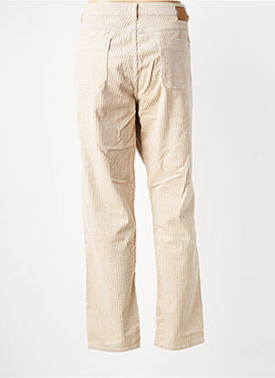 Pantalon droit stretch taille normale beige MAT DE MISAINE femme