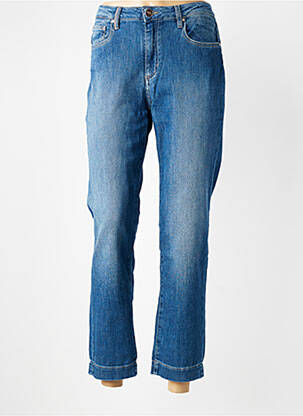 Jeans coupe droite stretch taille normale bleu ISLOW femme