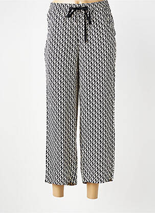 Pantalon 7/8 tissage popeline taille normale noir STARK femme