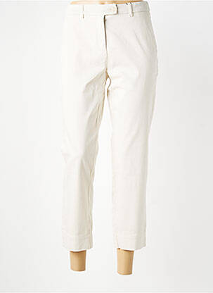 Pantalon chino tissage popeline taille normale beige STARK femme