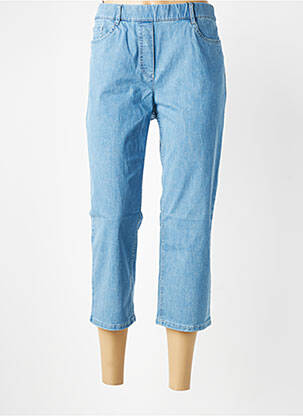 Pantacourt coupe droite taille normale bleu STARK femme