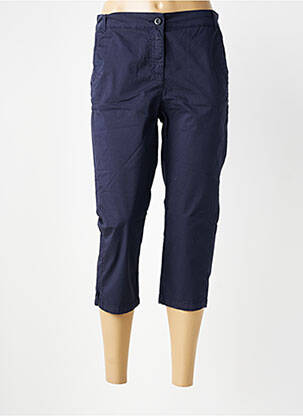 Pantacourt stretch taille normale bleu SAINT JAMES femme