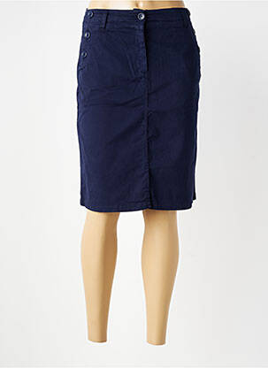 Jupe mi-longue stretch bleu ARMOR LUX femme