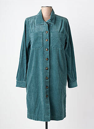 Robe mi-longue manches longues manches longues vert MAT DE MISAINE femme
