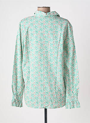 Chemisier imprimé fleurs manches longues vert SAINT JAMES femme