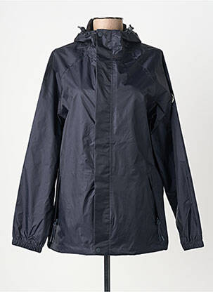 Coupe-vent manches longues a capuche bleu BERMUDES femme