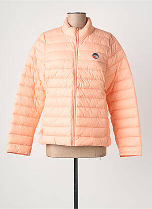 Doudoune poches sans capuche orange BERMUDES femme