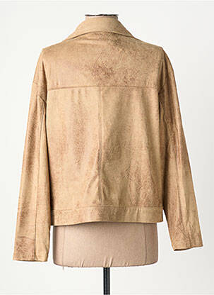 Veste casual tissage suedine beige SIGNE NATURE femme
