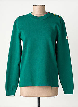 Pull coupe cintrée manches longues vert ROYAL MER femme