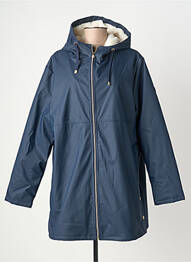 Imperméable fermeture zippée sur le devant a capuche bleu ELLE EST OU LA MER femme