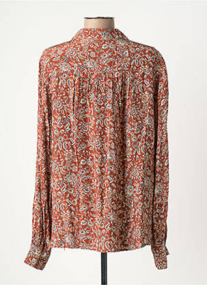 Chemisier imprimé fleurs manches longues marron MAT DE MISAINE femme