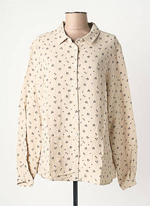 Chemisier imprimé fleurs manches longues beige ARMOR LUX femme