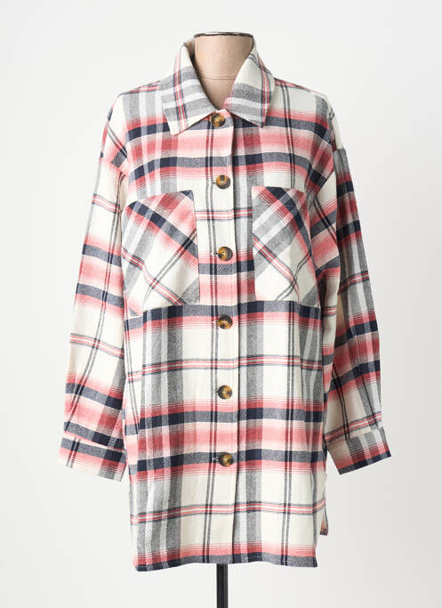 Manteau long coupe droite sans capuche bleu LA FEE MARABOUTEE femme