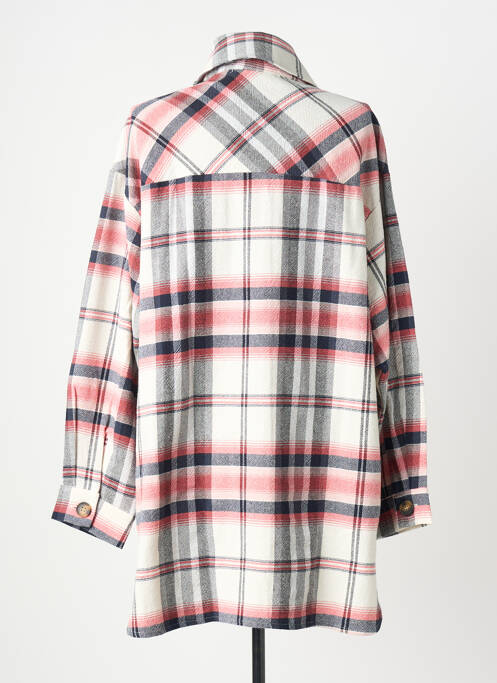 Manteau long coupe droite sans capuche bleu LA FEE MARABOUTEE femme