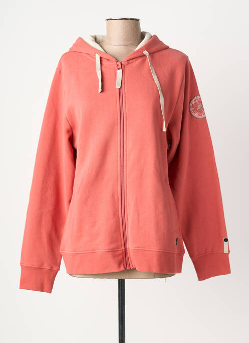 Veste casual col rond orange ALL'OCEAN femme