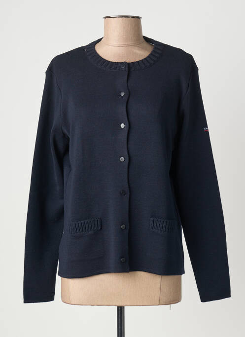 Gilet manches longues stretch bleu ARMOR LUX femme