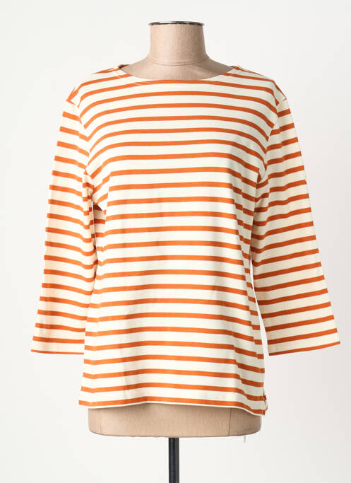T-shirt manches 3/4 manches 3/4 marron MOUSQUETON femme