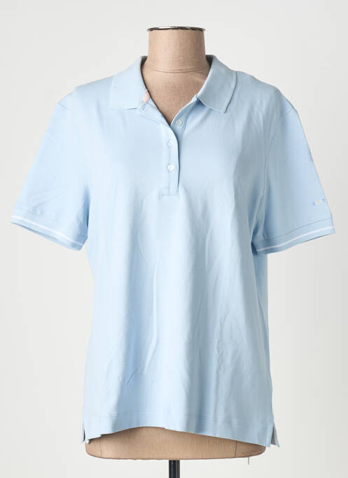 Polo stretch manches courtes bleu SAINT JAMES femme