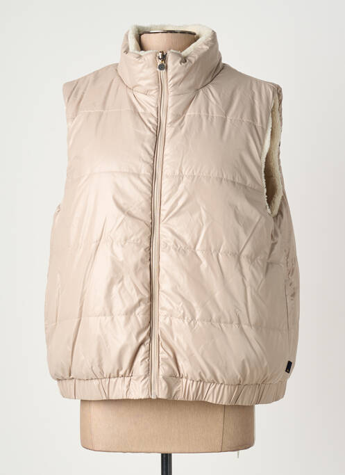 Doudoune poches sans capuche beige ELLE EST OU LA MER femme