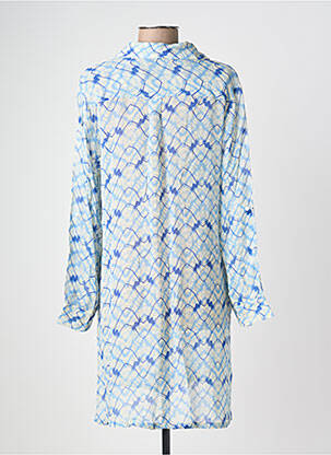 Tunique manches longues légère et transparente bleu POMODORO femme