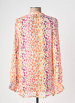 Chemisier tissage crêpe manches longues rose POMODORO femme