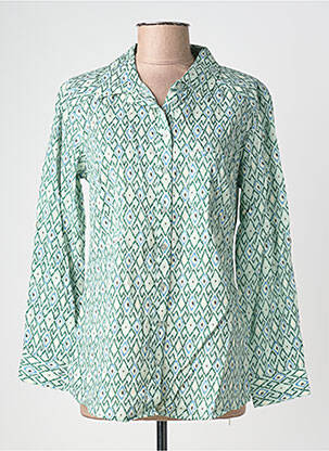 Chemisier coupe cintrée manches longues vert POMODORO femme