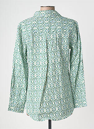 Chemisier coupe cintrée manches longues vert POMODORO femme