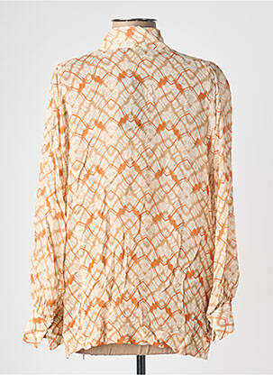 Blouse légère et transparente manches longues beige POMODORO femme