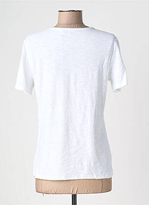 T-shirt stretch manches courtes blanc POMODORO femme
