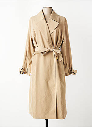 Trench tissage popeline sans capuche beige CISO femme