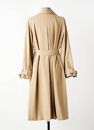 Trench tissage popeline sans capuche beige CISO femme