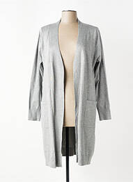 Gilet manches longues coupe cintrée gris CISO femme