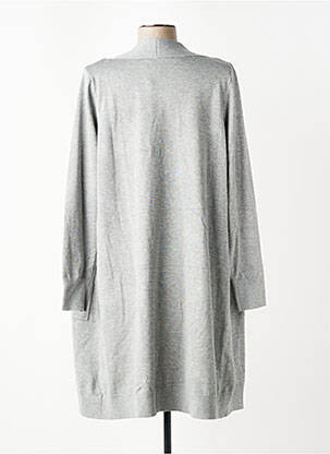 Gilet manches longues coupe cintrée gris CISO femme