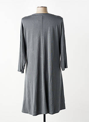 Robe mi-longue manches 3/4 manches 3/4 gris CISO femme