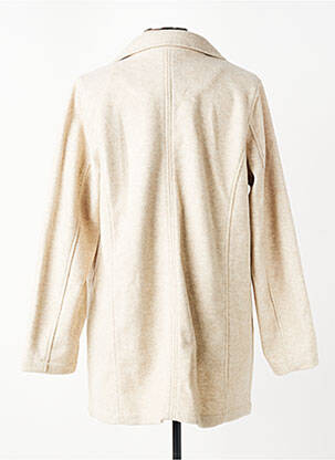 Manteau court fermeture boutonnée sur le devant sans capuche beige CISO femme