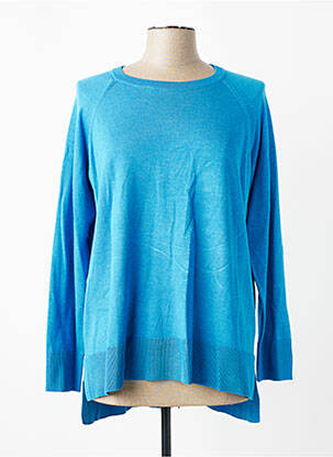 Pull coupe droite manches longues bleu CISO femme
