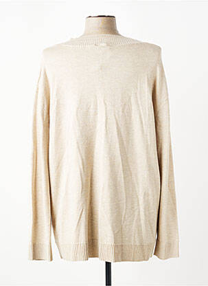 Pull coupe droite manches longues beige CISO femme