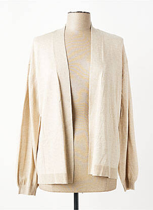 Gilet manches longues manches longues beige CISO femme