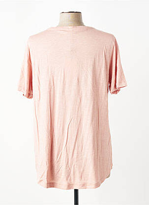 T-shirt coupe droite manches courtes rose CISO femme